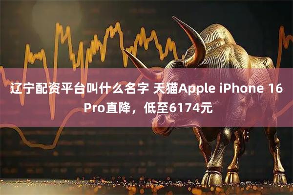 辽宁配资平台叫什么名字 天猫Apple iPhone 16 Pro直降，低至6174元
