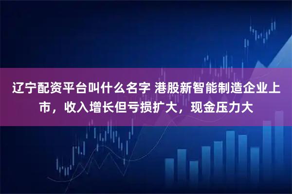 辽宁配资平台叫什么名字 港股新智能制造企业上市，收入增长但亏损扩大，现金压力大